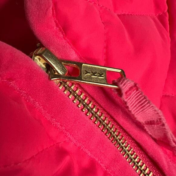 J.Crew Women’s Puffer Vest Pink 60% Down Feather Fill Quilted Medium M - Picture 8 of 9